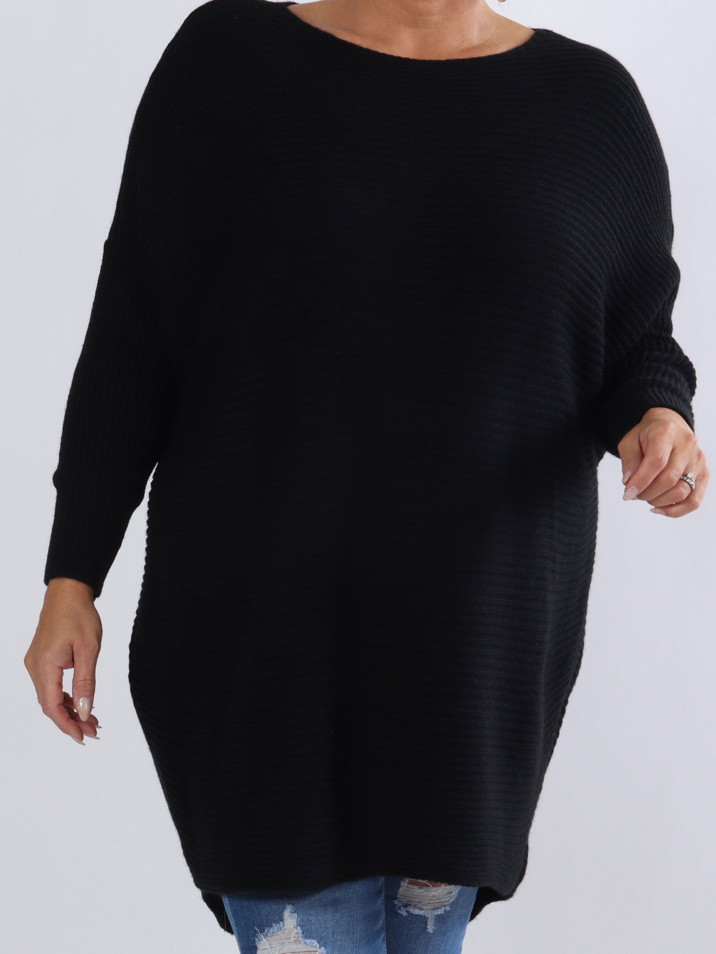 Teddy - Strikbluse med tætsiddende ærmer